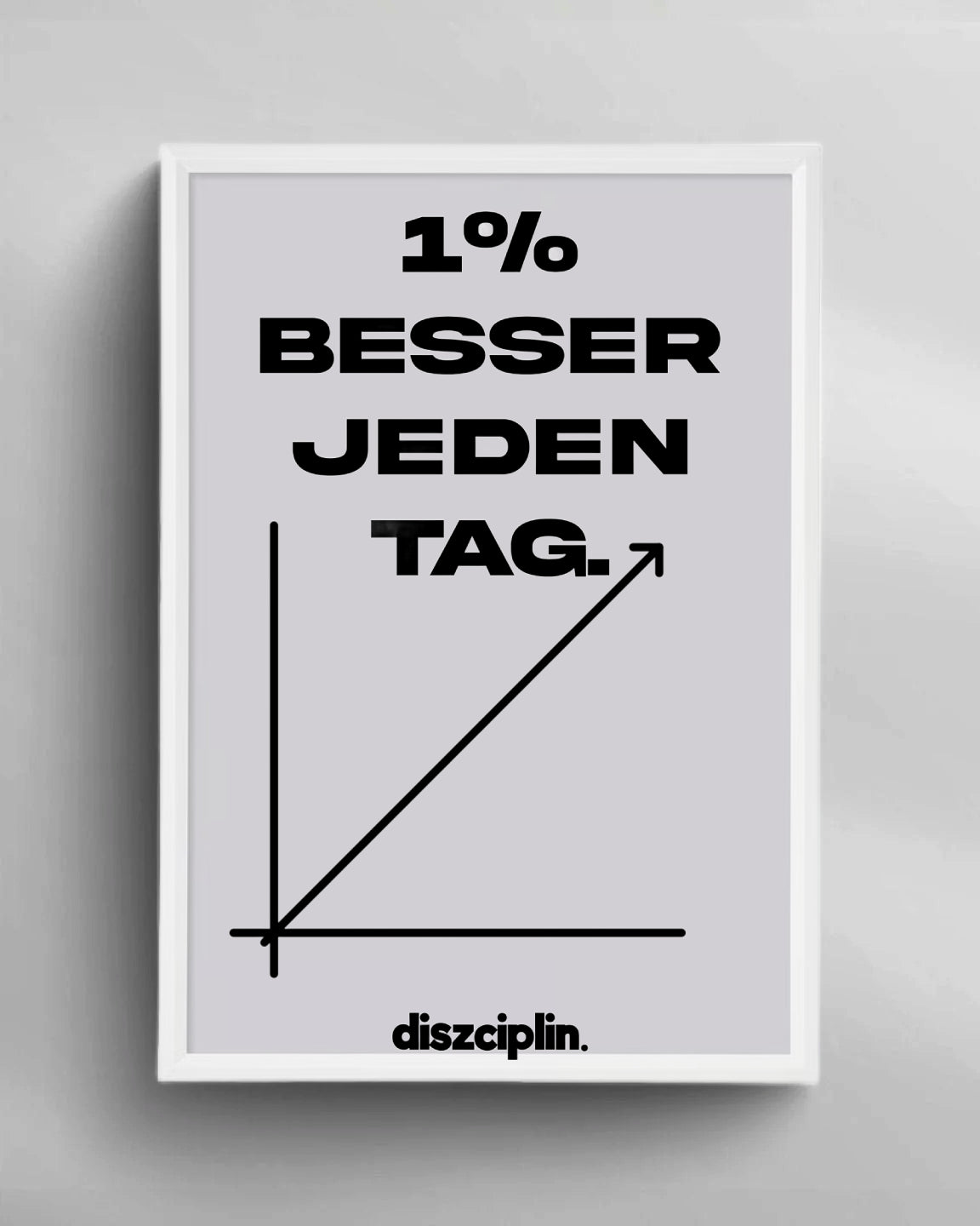 1% Besser Jeden Tag Wandbild
