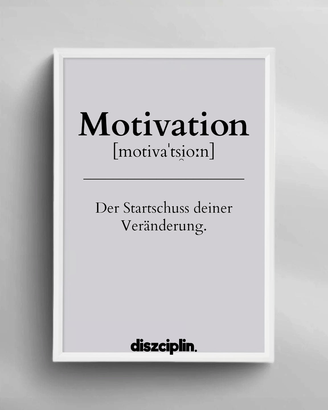 Motivation Wandbild