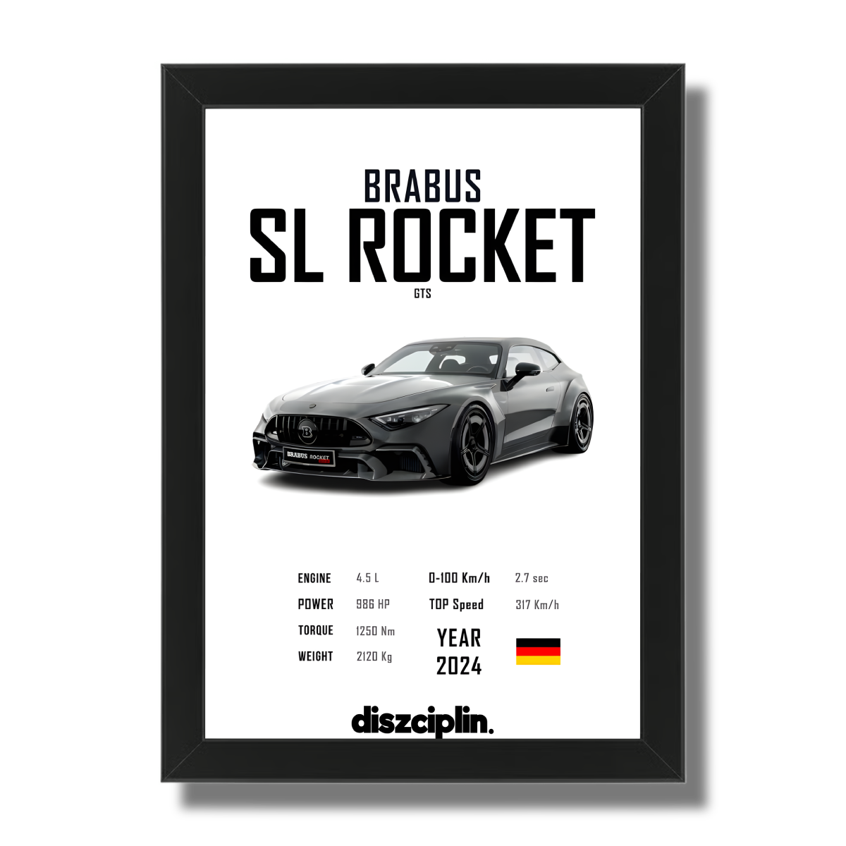 Brabus SL Rocket GTS Wandbild