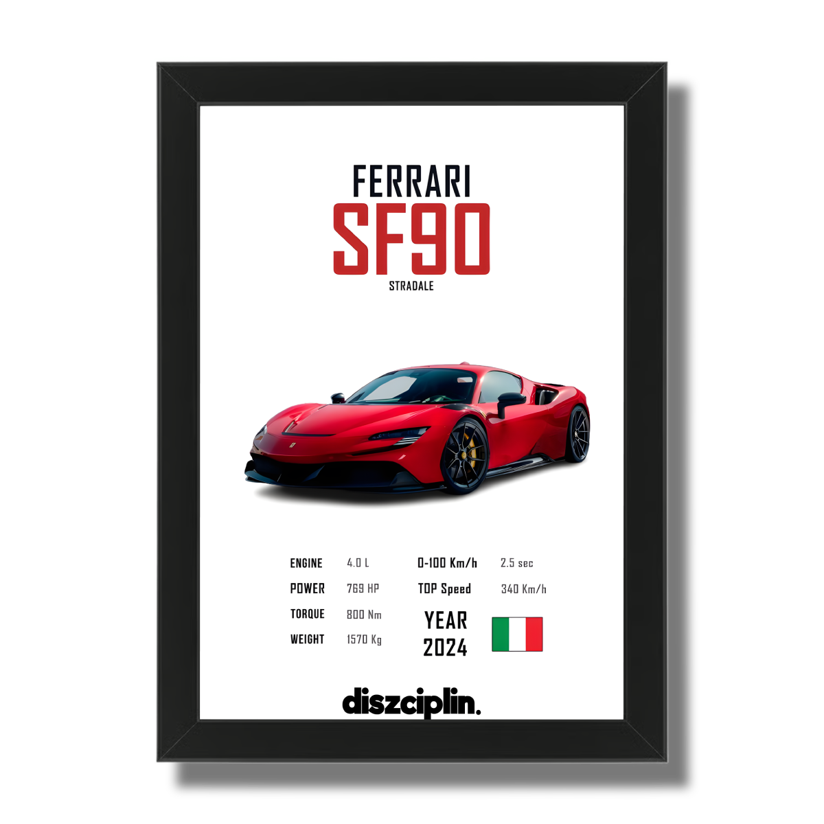 Ferrari SF90 Wandbild