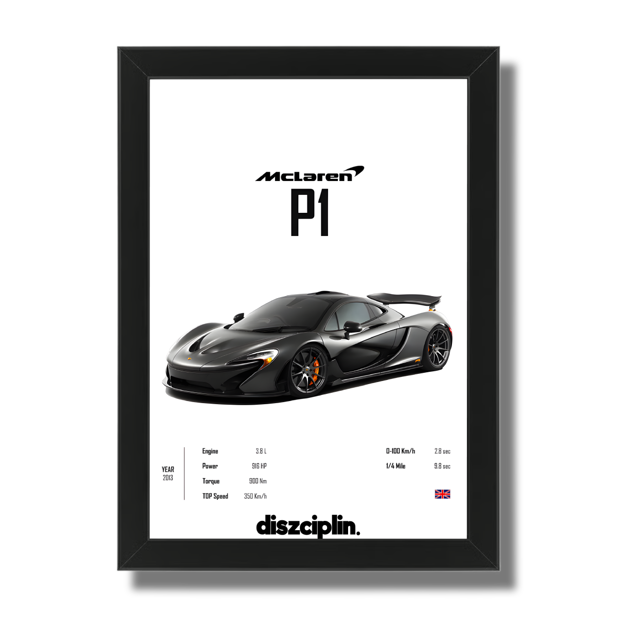 McLaren P1 Wandbild