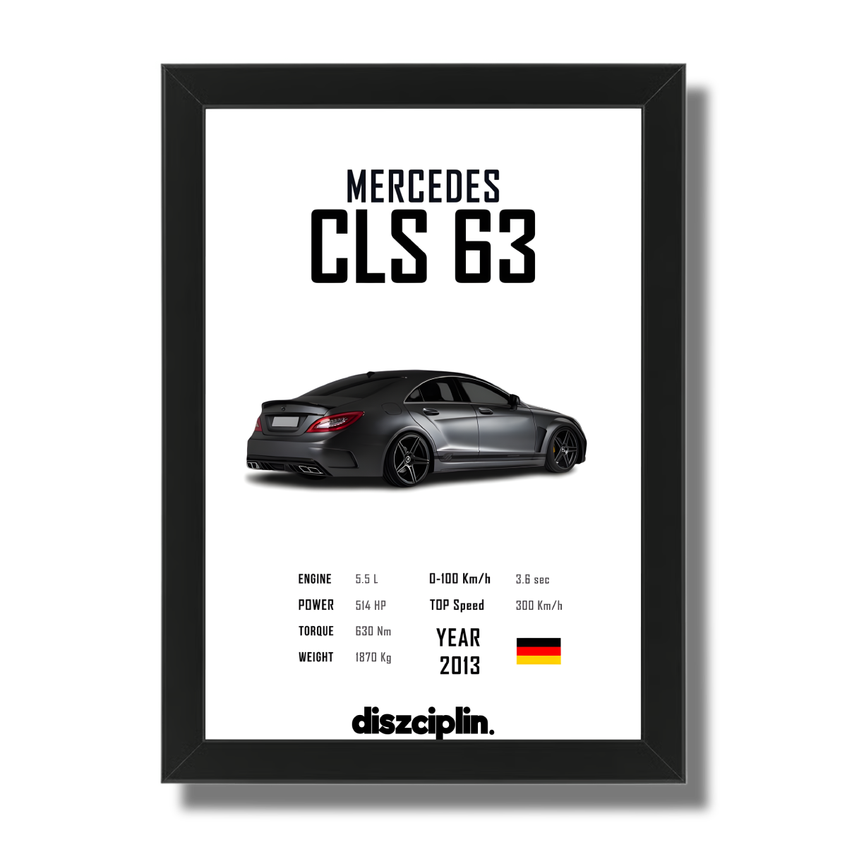 Mercedes CLS63 Wandbild