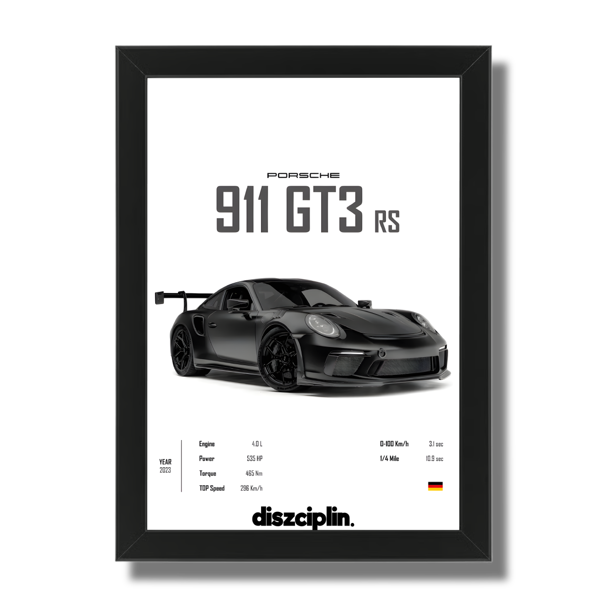 Porsche 911 GT3RS Wandbild