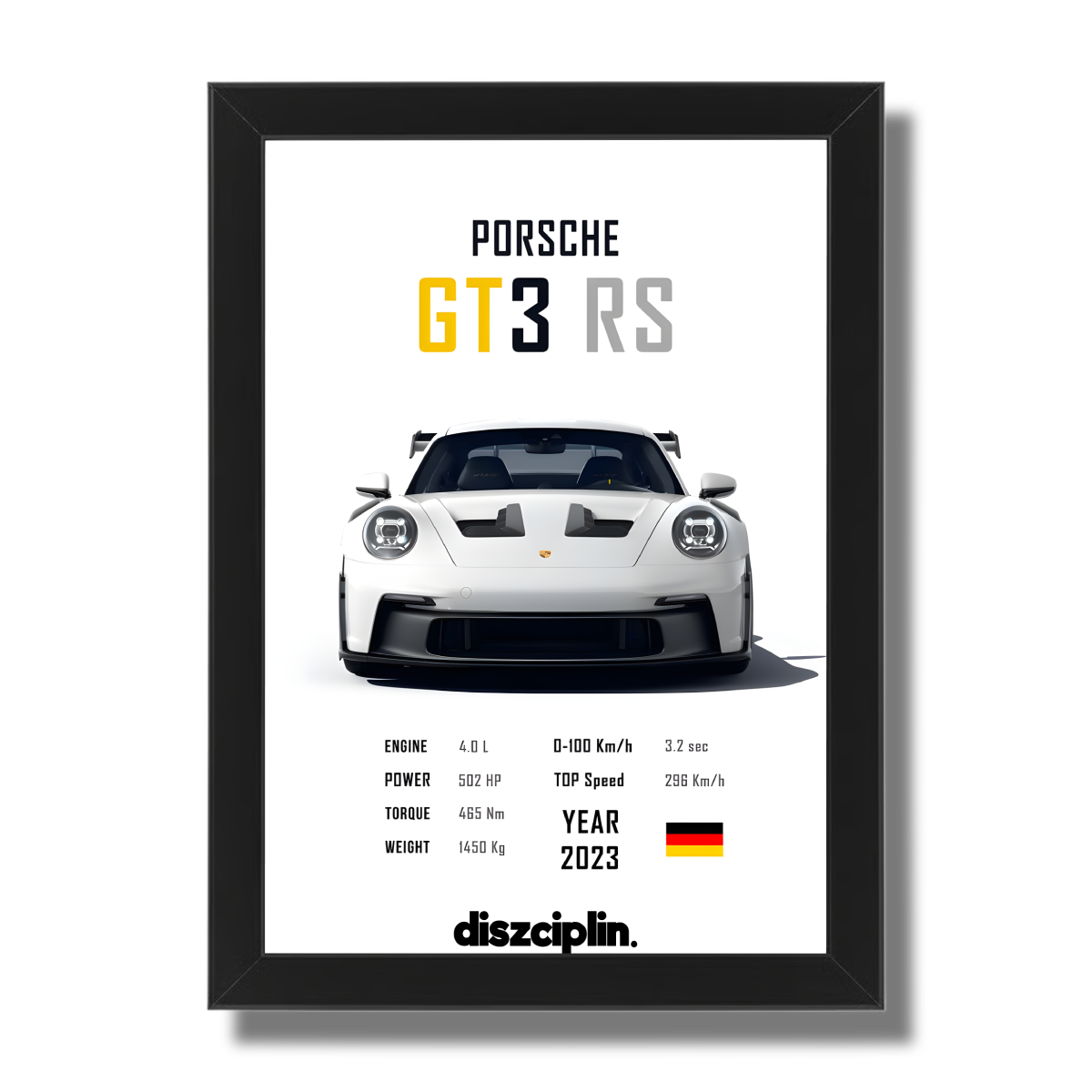 Porsche 911GT3RS Wandbild