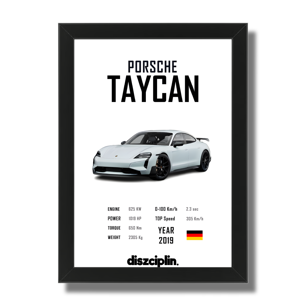 Porsche Taycan Wandbild